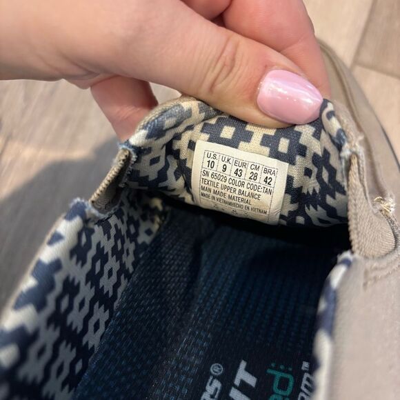 Skechers Men's Boyar Lented Slip-on Loafer Tan Size 10 Air Cooled Memory Foam - Picture 10 of 11